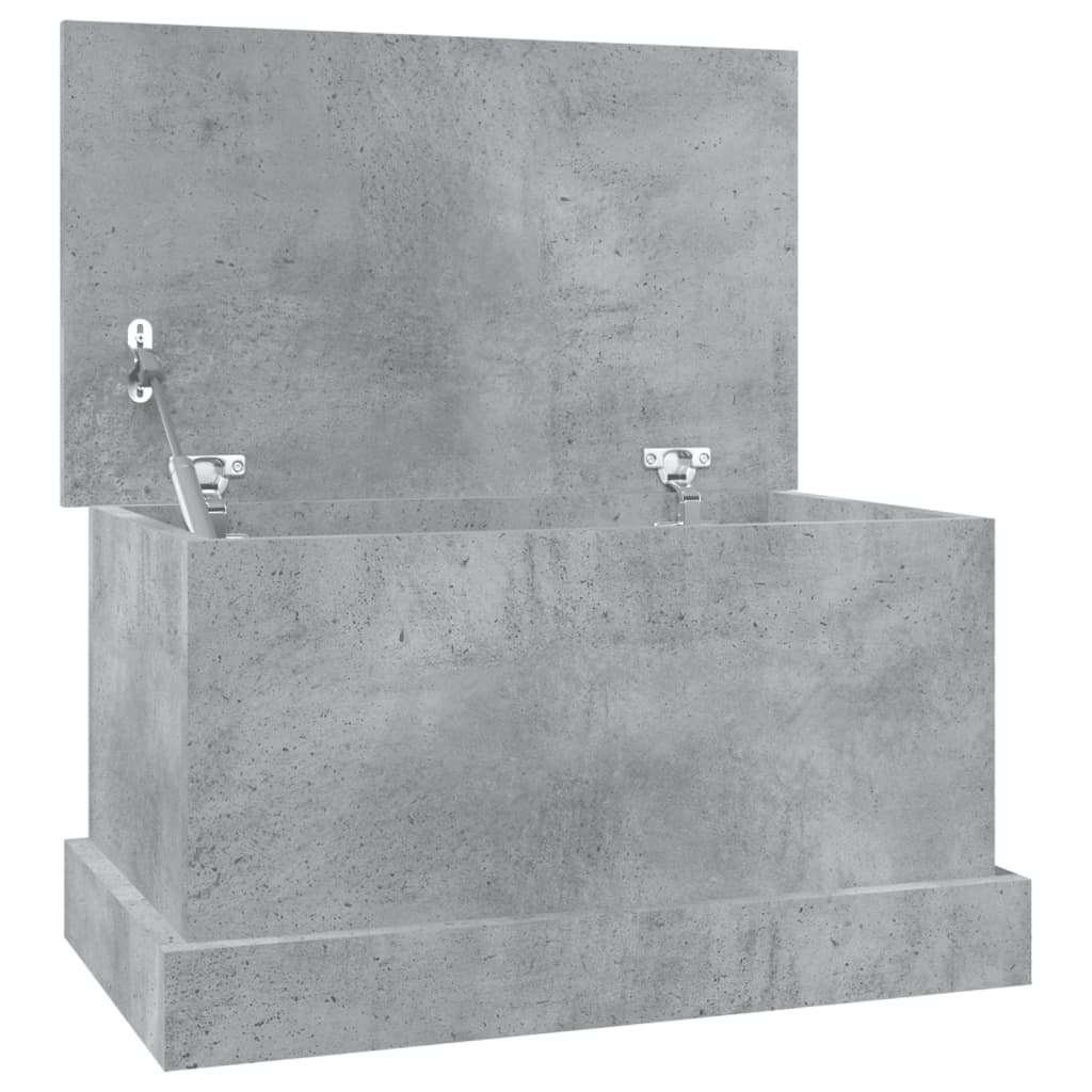 Contenitore Grigio Cemento 50x30x28 cm in Legno Multistrato - homemem39