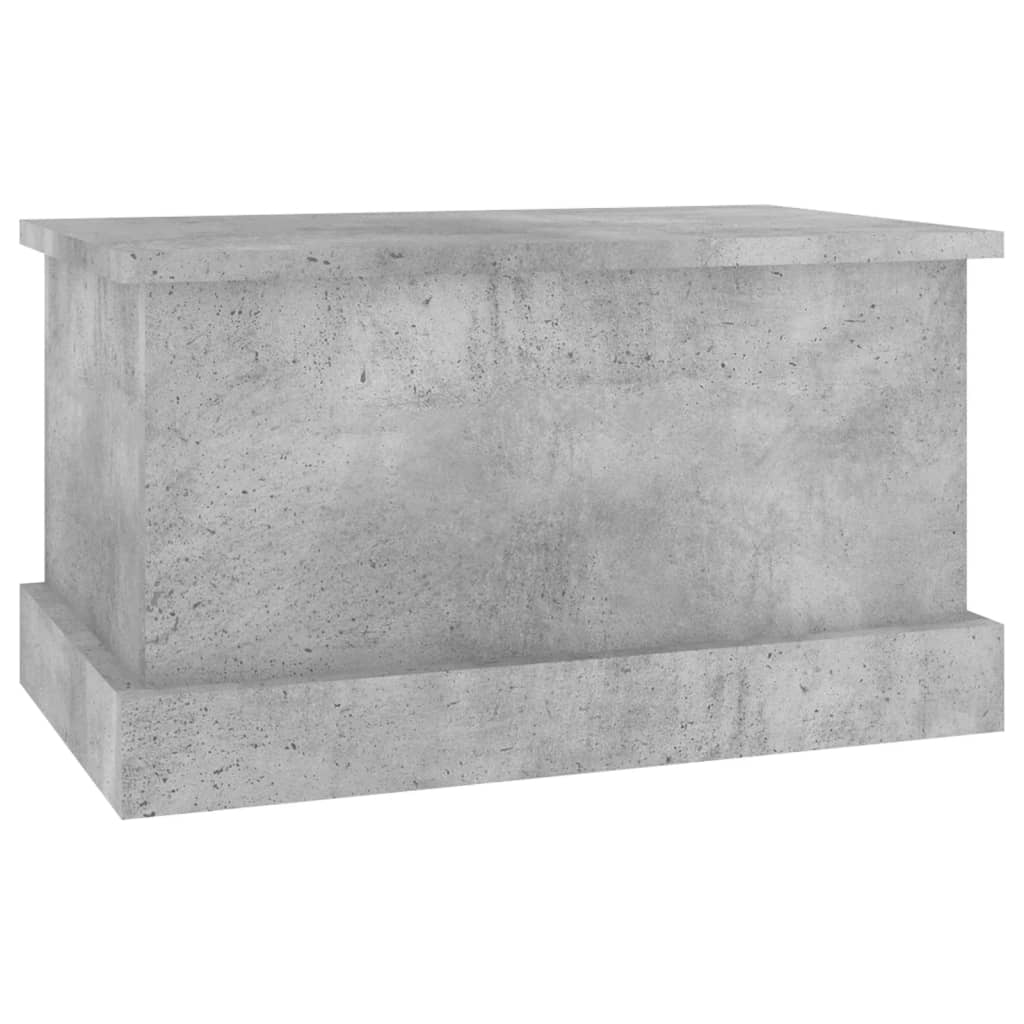 Contenitore Grigio Cemento 50x30x28 cm in Legno Multistrato - homemem39