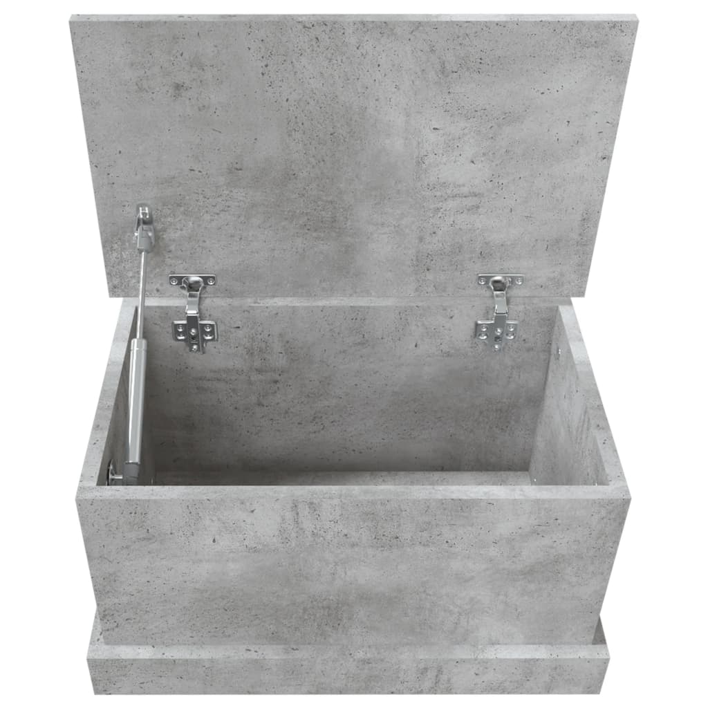 Contenitore Grigio Cemento 50x30x28 cm in Legno Multistrato - homemem39