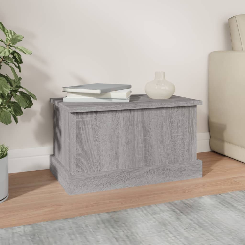 Contenitore Grigio Sonoma 50x30x28 cm Legno Multistrato - homemem39