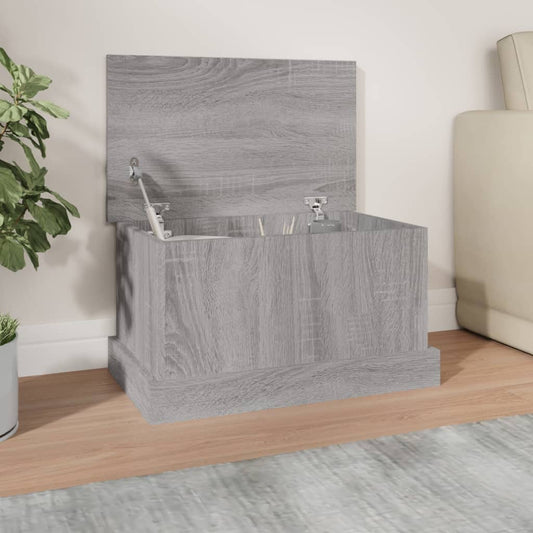 Contenitore Grigio Sonoma 50x30x28 cm Legno Multistrato - homemem39