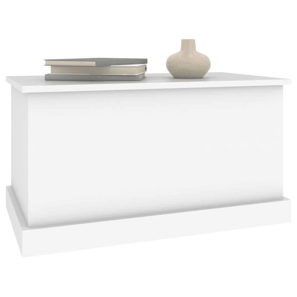Scatola portaoggetti bianca 70x40x38 cm in legno ingegnerizzato | homemem39