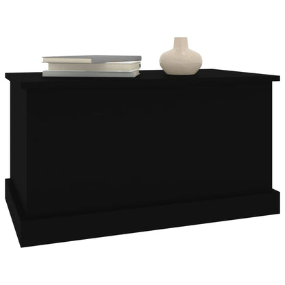 Contenitore Portaoggetti Nero 70x40x38 cm Legno Multistrato - homemem39