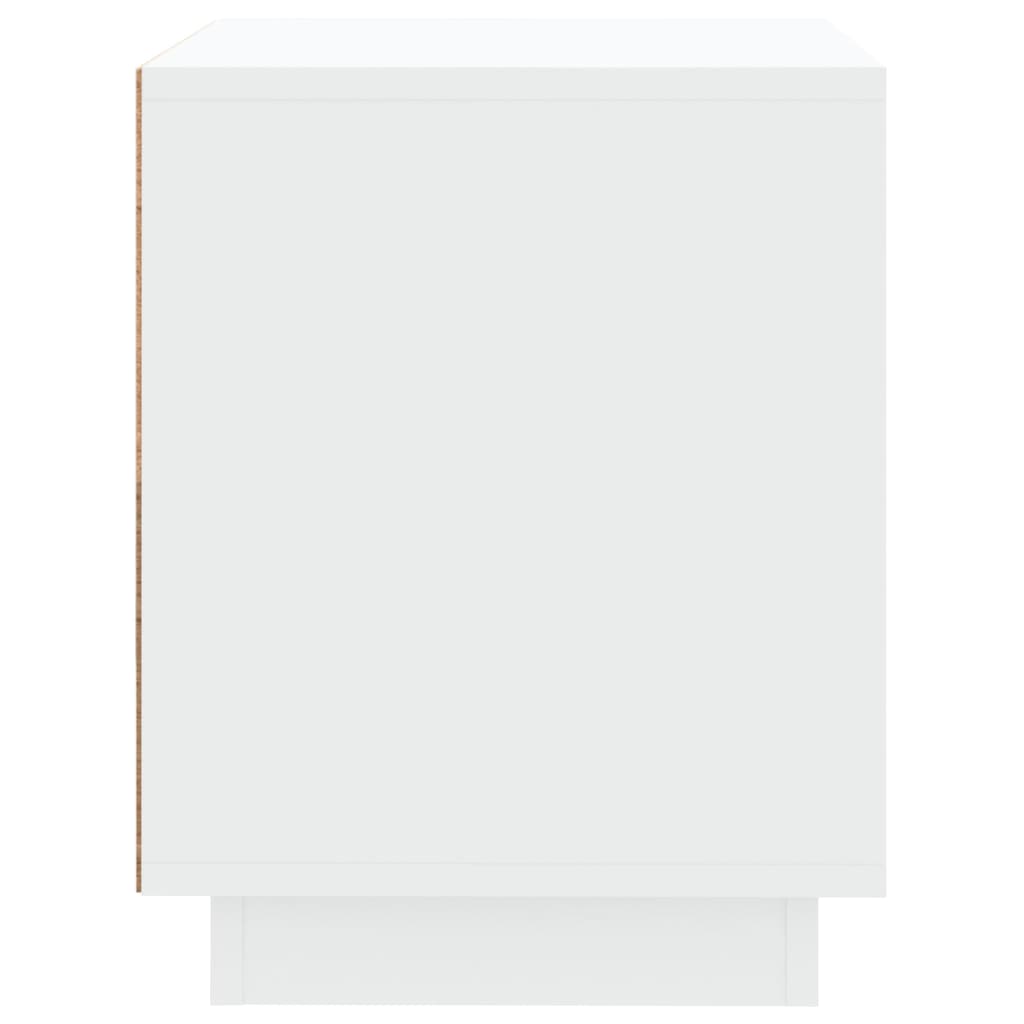 Comodini 2 pz Bianchi 44x35x45 cm in Legno Multistrato - homemem39