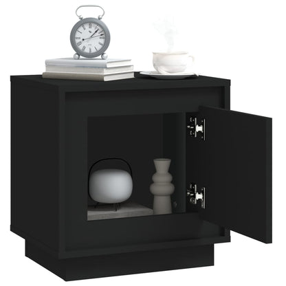 Comodini 2 pz Neri 44x35x45 cm in Legno Multistrato - homemem39