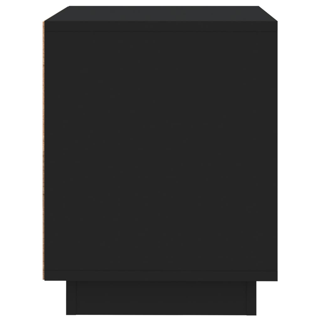 Comodini 2 pz Neri 44x35x45 cm in Legno Multistrato - homemem39