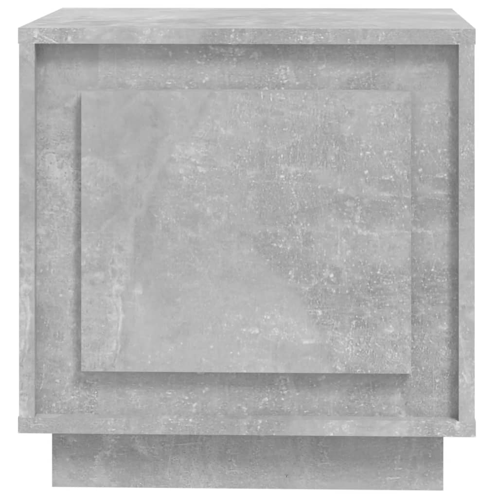 Comodino Grigio Cemento 44x35x45 cm in Legno Multistrato - homemem39