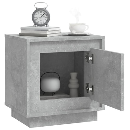 Comodini 2 pz Grigio Cemento 44x35x45 cm in Legno Multistrato - homemem39