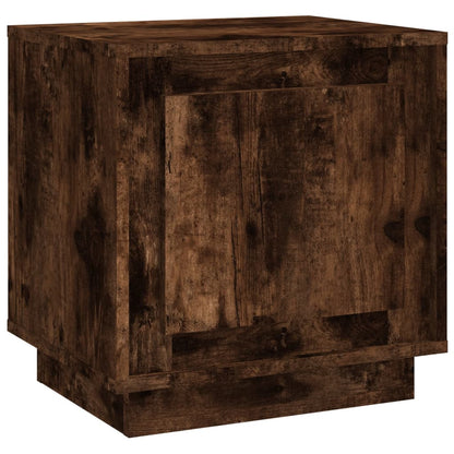 Comodino Rovere Fumo 44x35x45 cm in Legno Multistrato - homemem39