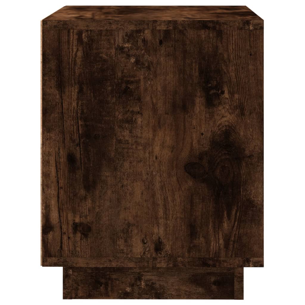 Comodino Rovere Fumo 44x35x45 cm in Legno Multistrato - homemem39