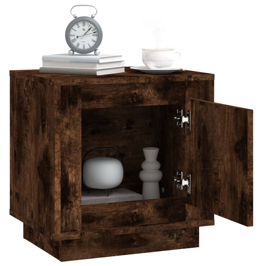 Comodini 2 pz Rovere Fumo 44x35x45 cm in Legno Multistrato - homemem39