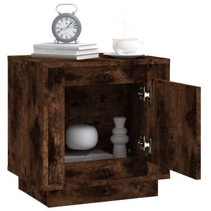 Comodini 2 pz Rovere Fumo 44x35x45 cm in Legno Multistrato - homemem39