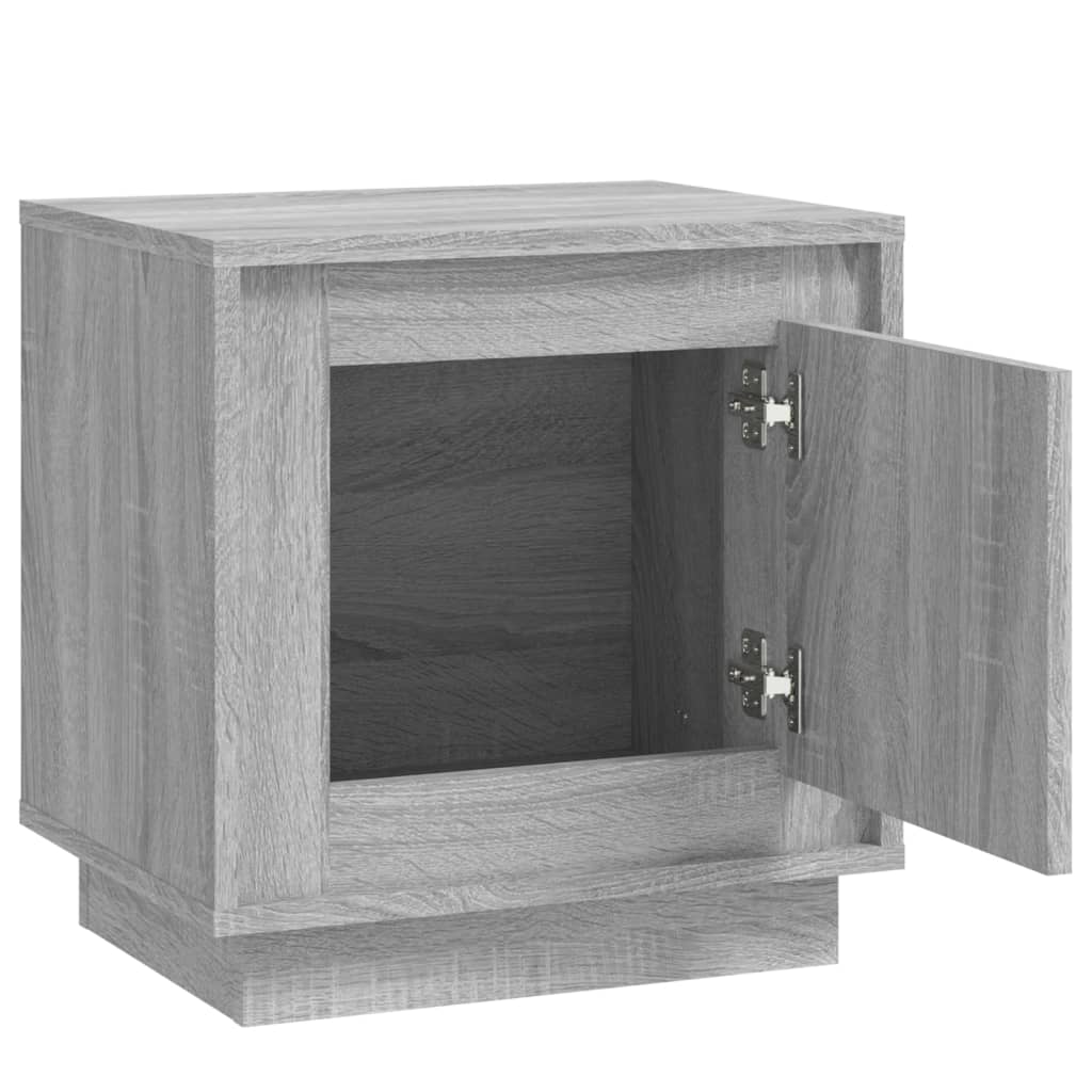 Comodini 2 pz Grigio Sonoma 44x35x45 cm in Legno Multistrato - homemem39
