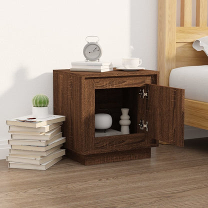 Comodino Rovere Marrone 44x35x45 cm in Legno Multistrato - homemem39