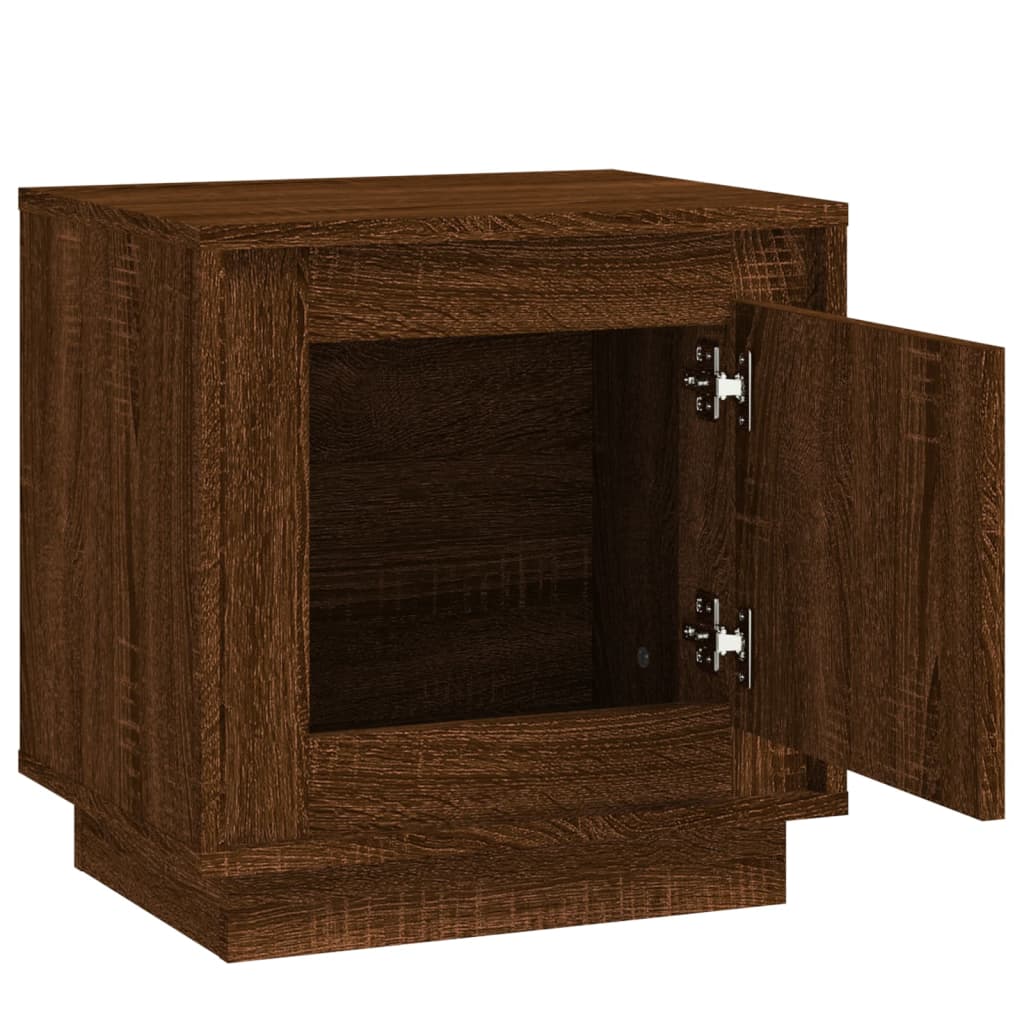 Comodino Rovere Marrone 44x35x45 cm in Legno Multistrato - homemem39