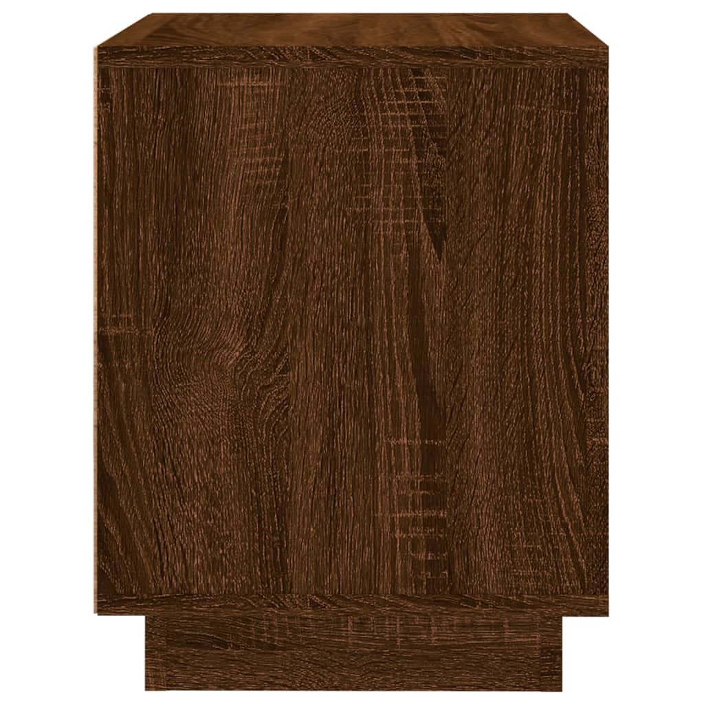 Comodino Rovere Marrone 44x35x45 cm in Legno Multistrato - homemem39