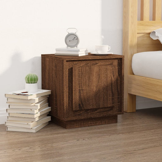Comodino Rovere Marrone 44x35x45 cm in Legno Multistrato - homemem39