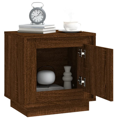 Comodini 2 pz Rovere Marrone 44x35x45 cm in Legno Multistrato - homemem39