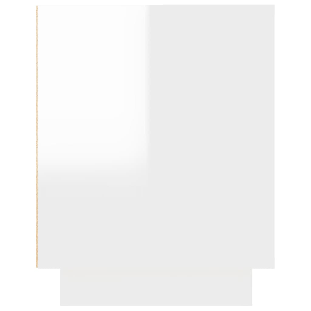 Mobile Porta TV Bianco Lucido 102x35x45 cm in Legno Multistrato - homemem39