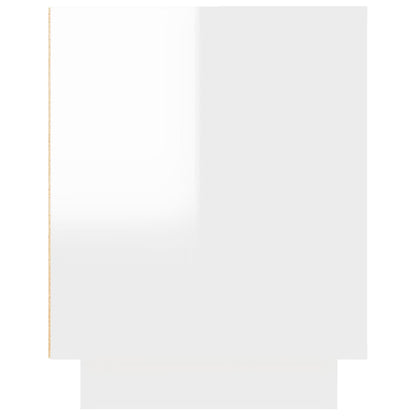 Mobile Porta TV Bianco Lucido 102x35x45 cm in Legno Multistrato - homemem39