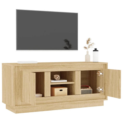 Mobile Porta TV Rovere Sonoma 102x35x45 cm in Legno Multistrato