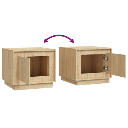 Tavolino da Salotto Rovere Sonoma 51x50x44 cm Legno Multistrato | homemem39