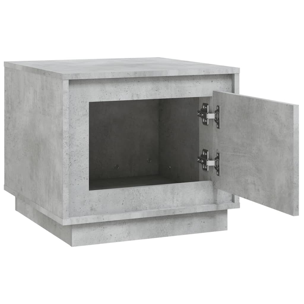 Tavolino da Salotto Grigio Cemento 51x50x44cm Legno Multistrato | homemem39