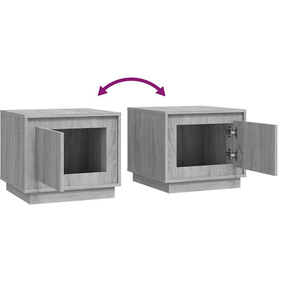 Tavolino da Salotto Grigio Sonoma 51x50x44 cm Legno Multistrato | homemem39