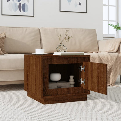 Tavolino da Salotto Rovere Marrone 51x50x44cm Legno Multistrato | homemem39