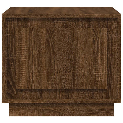 Tavolino da Salotto Rovere Marrone 51x50x44cm Legno Multistrato | homemem39