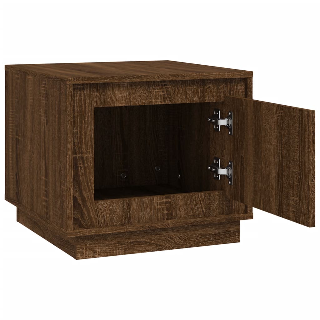 Tavolino da Salotto Rovere Marrone 51x50x44cm Legno Multistrato | homemem39