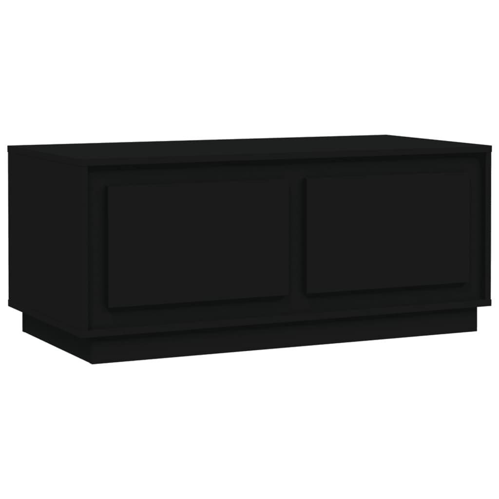 Tavolino da Salotto Nero 102x50x44 cm in Legno Multistrato | homemem39