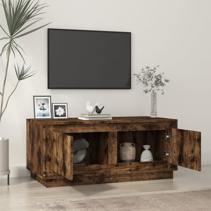 Tavolino da Salotto Rovere Fumo 102x50x44 cm Legno Multistrato | homemem39