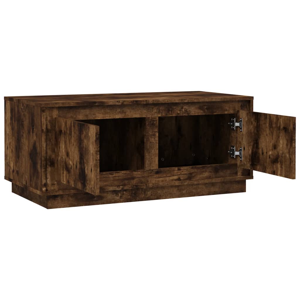 Tavolino da Salotto Rovere Fumo 102x50x44 cm Legno Multistrato | homemem39
