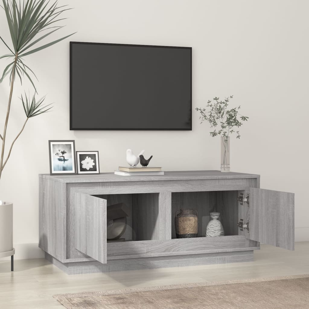 Tavolino da Salotto Grigio Sonoma 102x50x44cm Legno Multistrato | homemem39