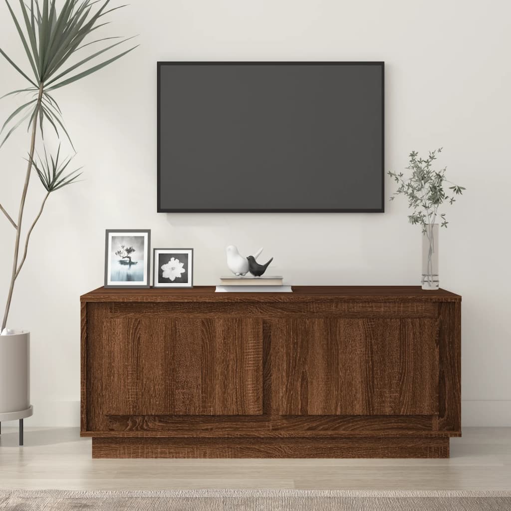 Tavolino Salotto Rovere Marrone 102x50x44 cm Legno Multistrato | homemem39