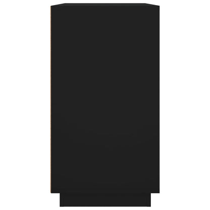 Credenza Nera 80x34x75 cm in Legno Multistrato - homemem39