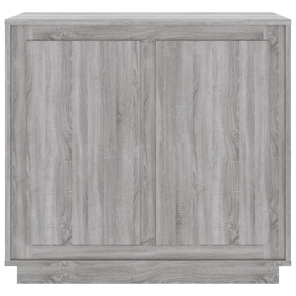 Credenza Grigio Sonoma 80x34x75 cm in Legno Multistrato - homemem39