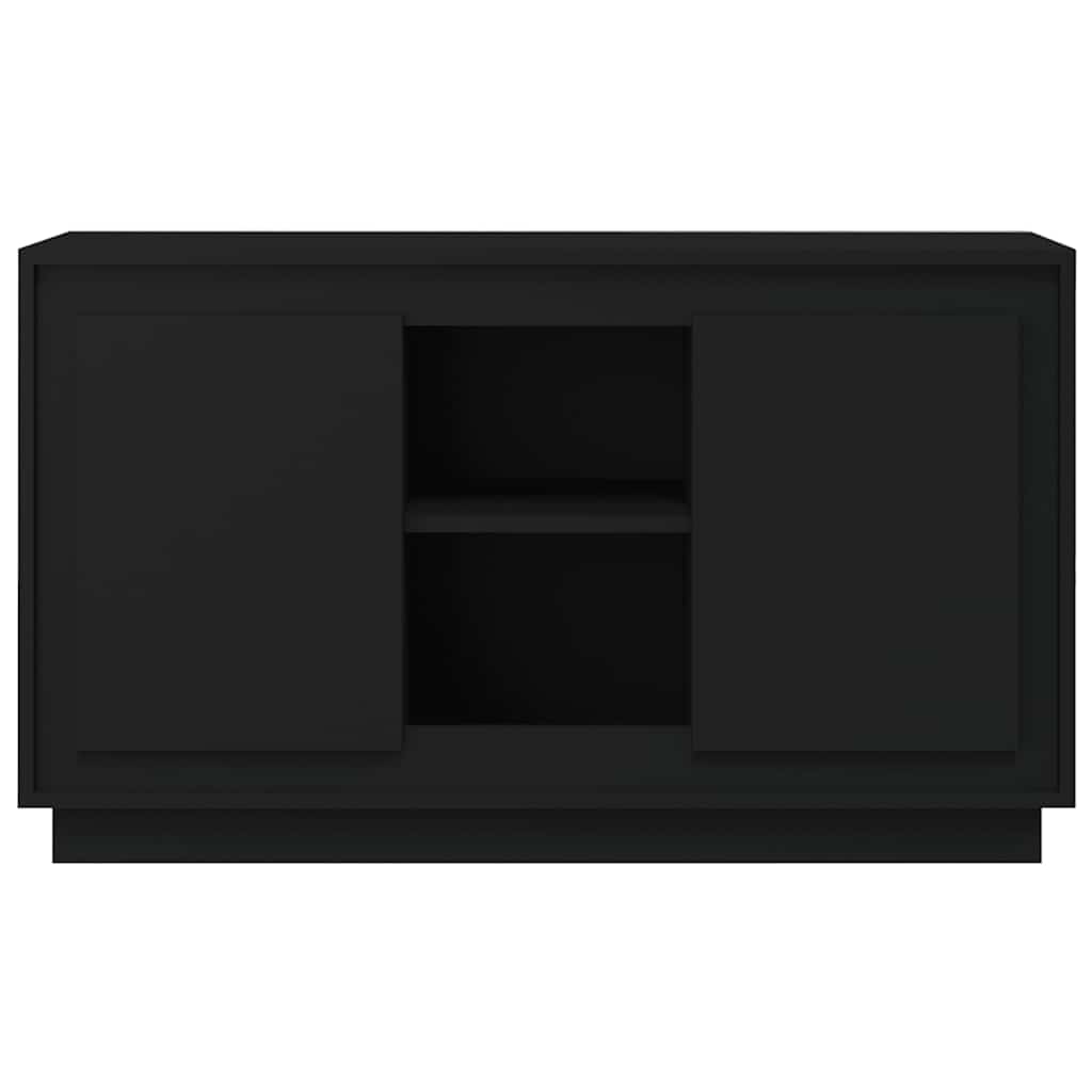 Credenza Nera 102x35x60 cm in Legno Multistrato | homemem39