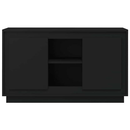 Credenza Nera 102x35x60 cm in Legno Multistrato | homemem39