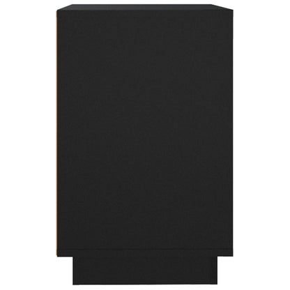 Credenza Nera 102x35x60 cm in Legno Multistrato - homemem39