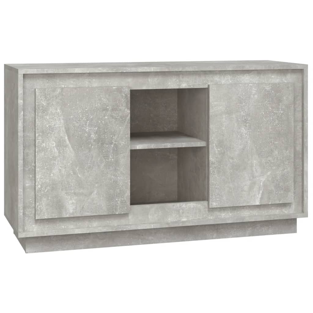 Credenza Grigio Cemento 102x35x60 cm in Legno Multistrato - homemem39