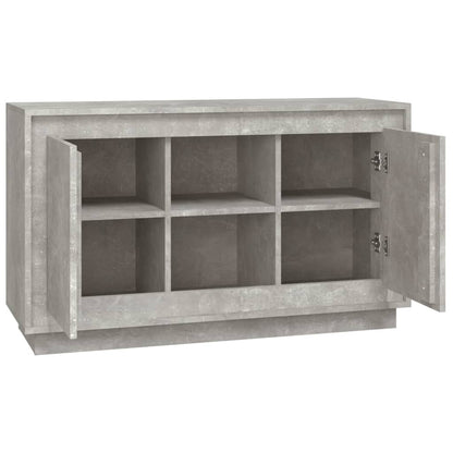 Credenza Grigio Cemento 102x35x60 cm in Legno Multistrato | homemem39