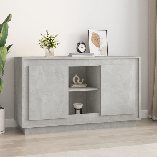 Credenza Grigio Cemento 102x35x60 cm in Legno Multistrato | homemem39