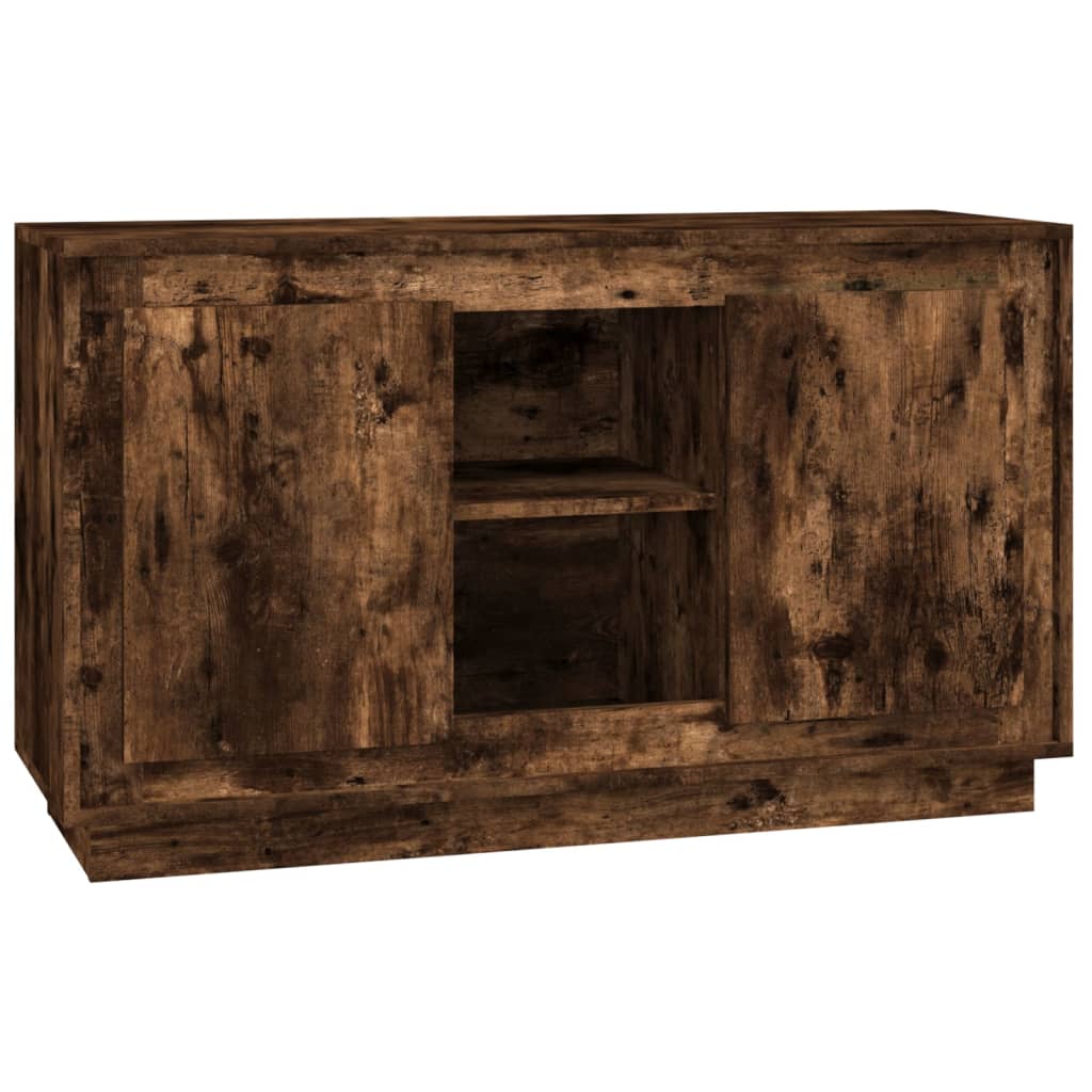 Credenza Rovere Fumo 102x35x60 cm in Legno Multistrato | homemem39