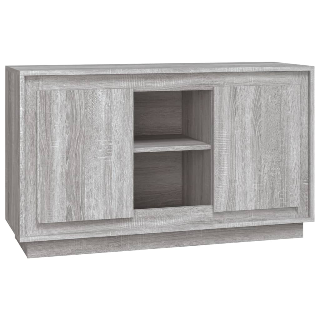 Credenza Grigio Sonoma 102x35x60 cm in Legno Multistrato - homemem39