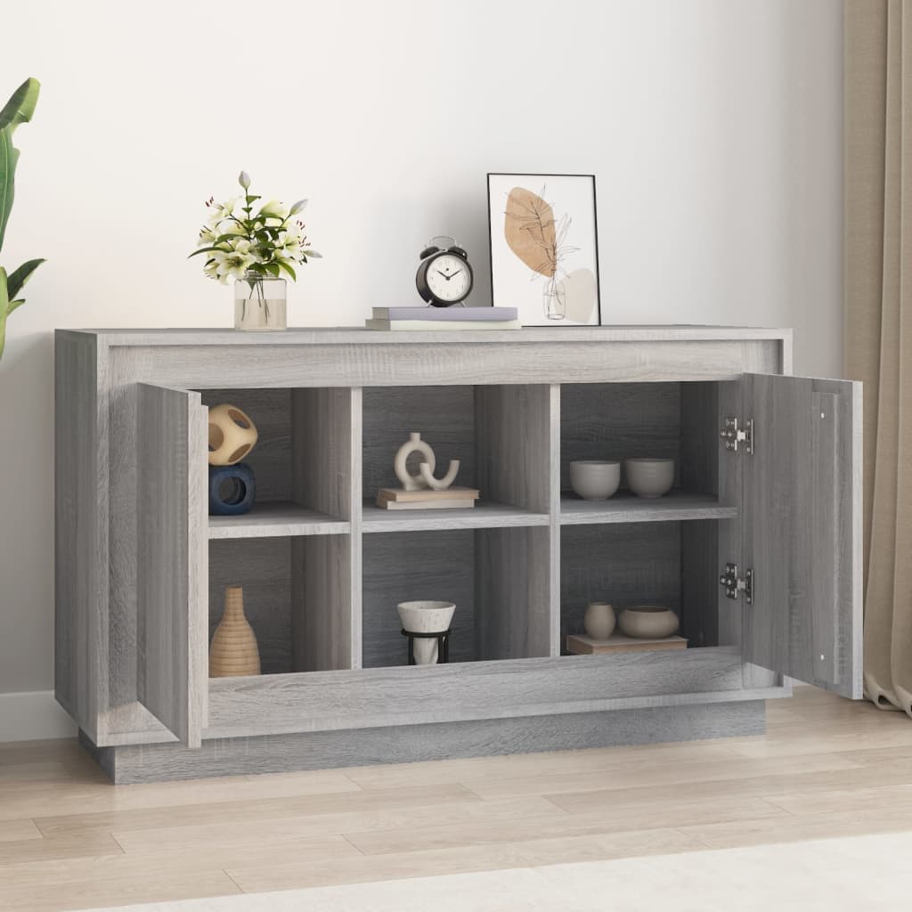 Credenza Grigio Sonoma 102x35x60 cm in Legno Multistrato | homemem39