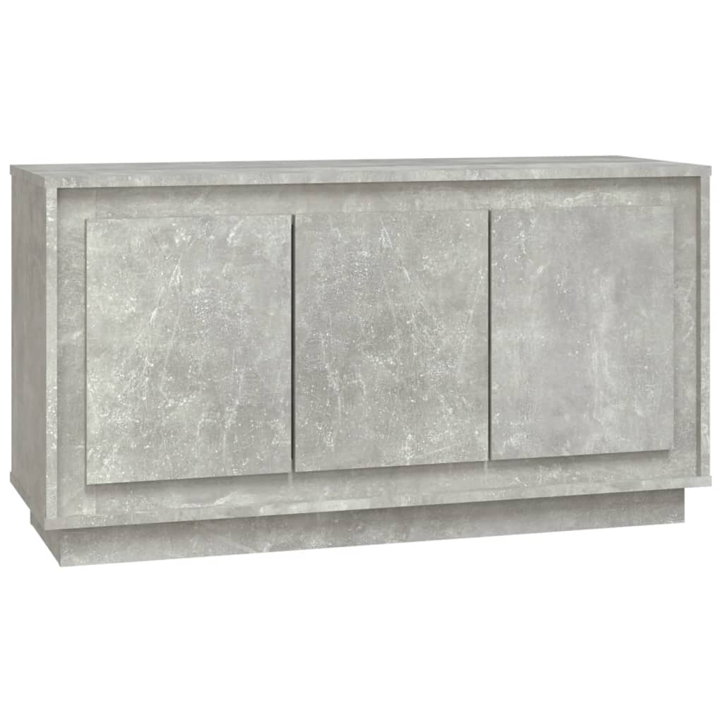 Credenza Grigio Cemento 102x35x55 cm in Legno Multistrato - homemem39