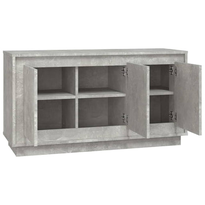 Credenza Grigio Cemento 102x35x55 cm in Legno Multistrato - homemem39