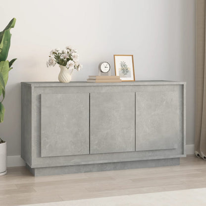 Credenza Grigio Cemento 102x35x55 cm in Legno Multistrato - homemem39